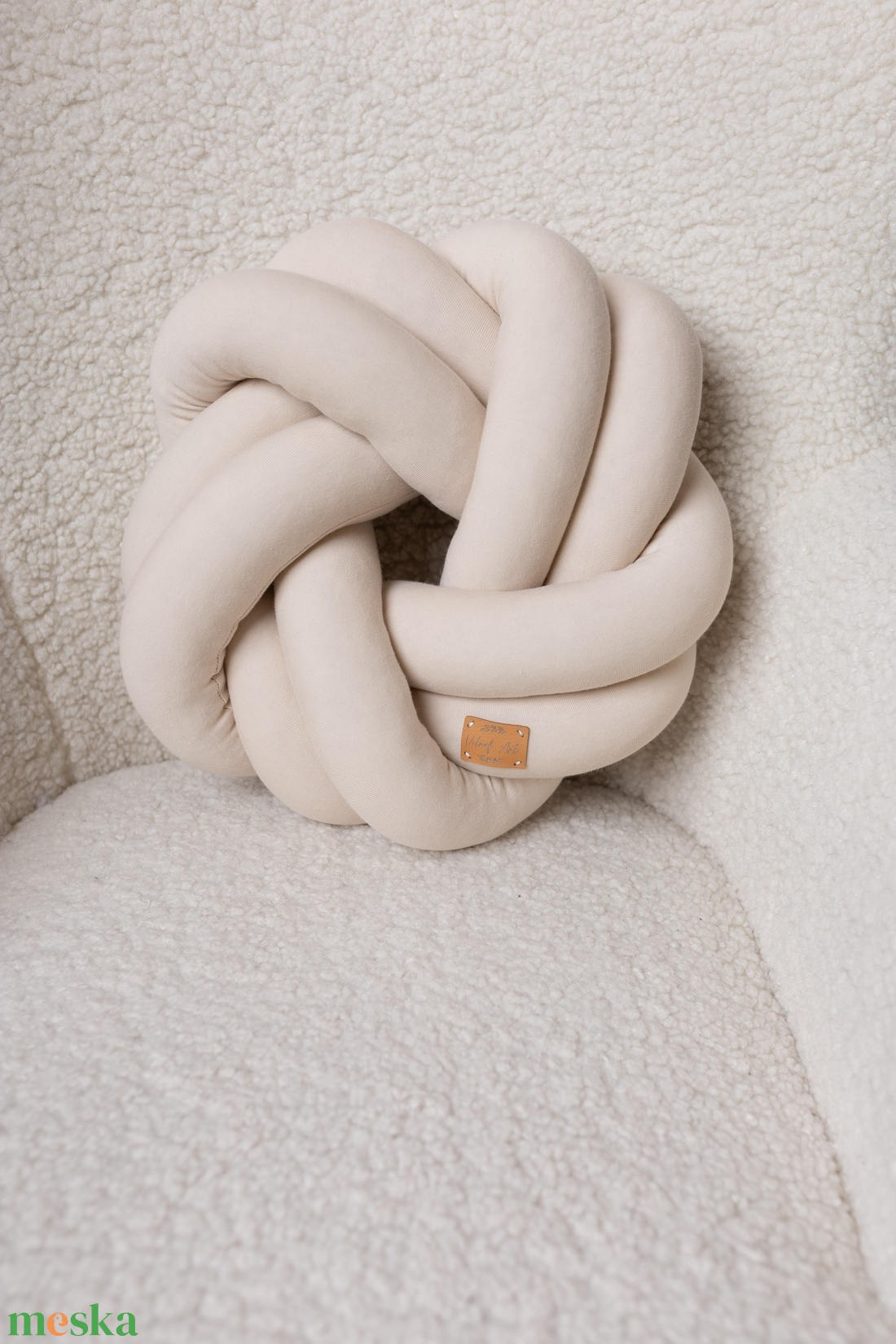 Fonott párna (világos beige) VPB01 - otthon & életmód - lakástextil - párna & párnahuzat - Meska.hu Fonott párna (világos beige) VPB01 - otthon & életmód - lakástextil - párna & párnahuzat - Meska.hu