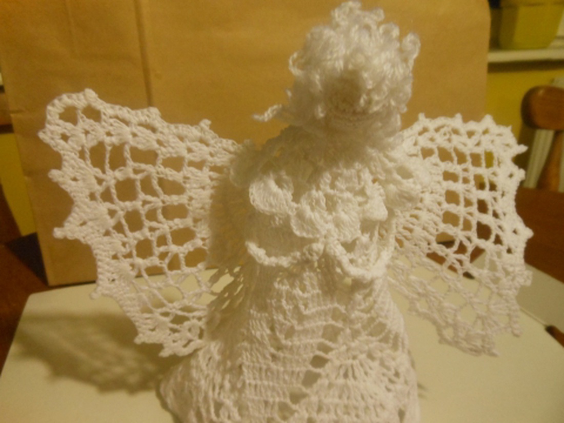 Horgolt karácsonyfa csúcsdísz -  - Meska.hu