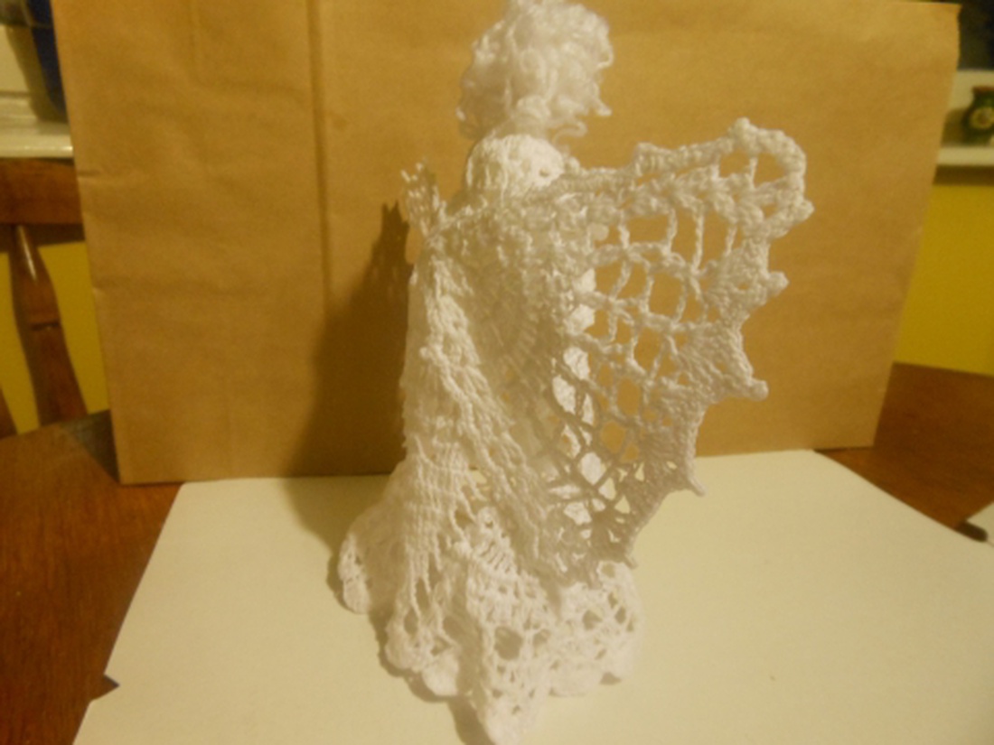 Horgolt karácsonyfa csúcsdísz -  - Meska.hu