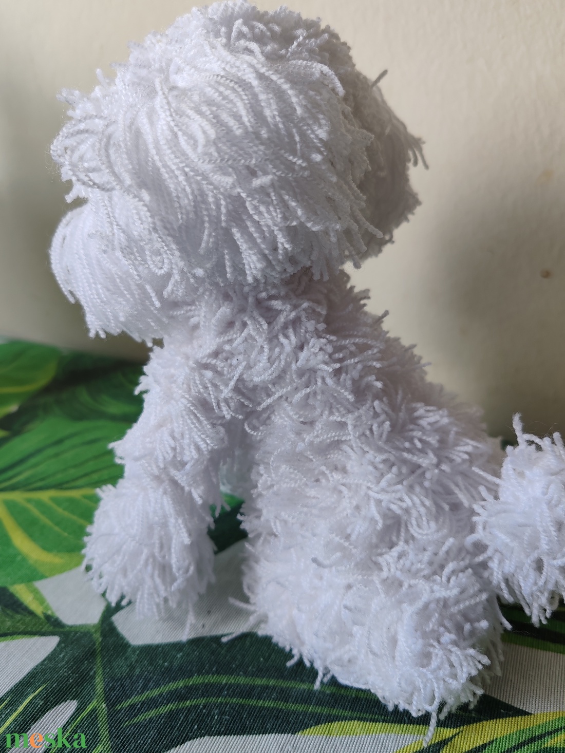 Fehér horgolt Havanese kutya  - játék & sport - plüssállat & játékfigura - kutya - Meska.hu