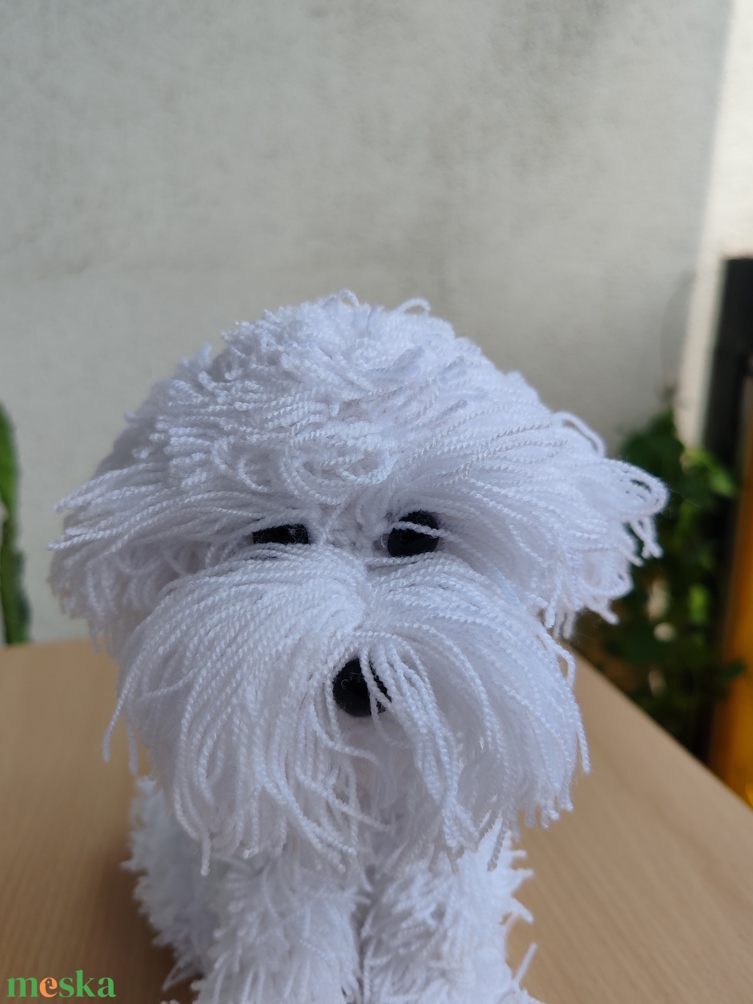 Fehér horgolt Havanese kutya  - játék & sport - plüssállat & játékfigura - kutya - Meska.hu