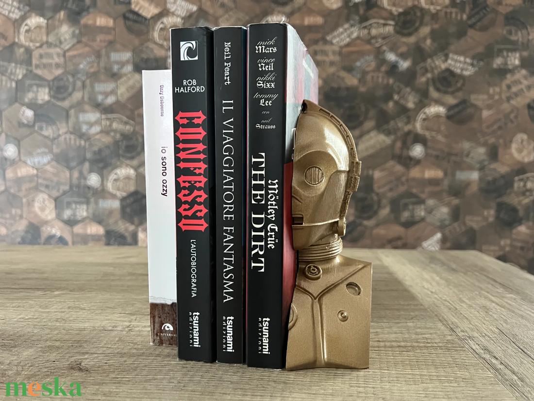 Star Wars C-3PO Könyvtámasz és Polcdísz. - otthon & életmód - dekoráció - asztal és polc dekoráció - könyvtámasz - Meska.hu