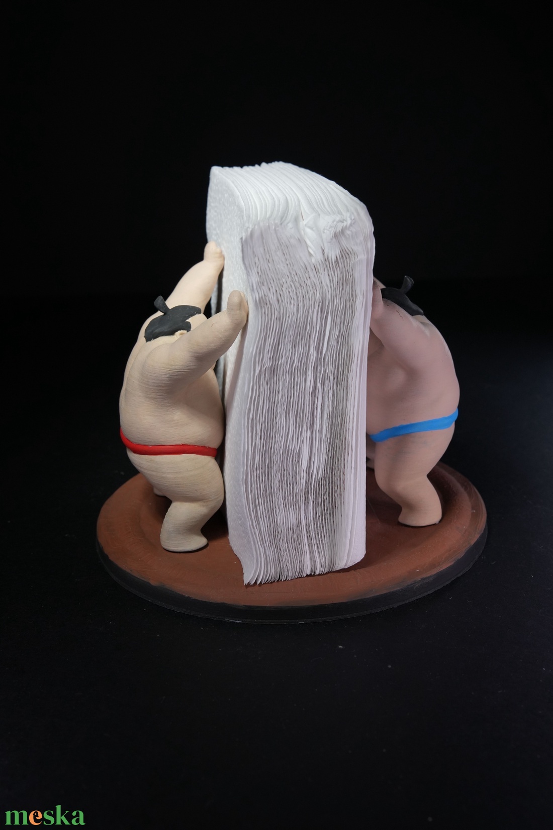 Két szumó szalvétatartó  3D nyomtatott, egyedi design - otthon & életmód - konyhafelszerelés, tálalás - tálalás - szalvétatartó, szalvétagyűrű - Meska.hu