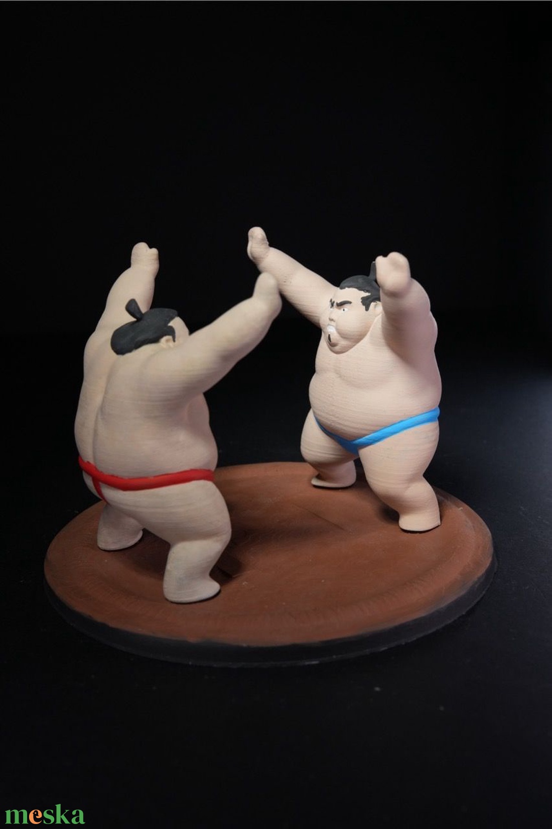 Két szumó szalvétatartó  3D nyomtatott, egyedi design - otthon & életmód - konyhafelszerelés, tálalás - tálalás - szalvétatartó, szalvétagyűrű - Meska.hu
