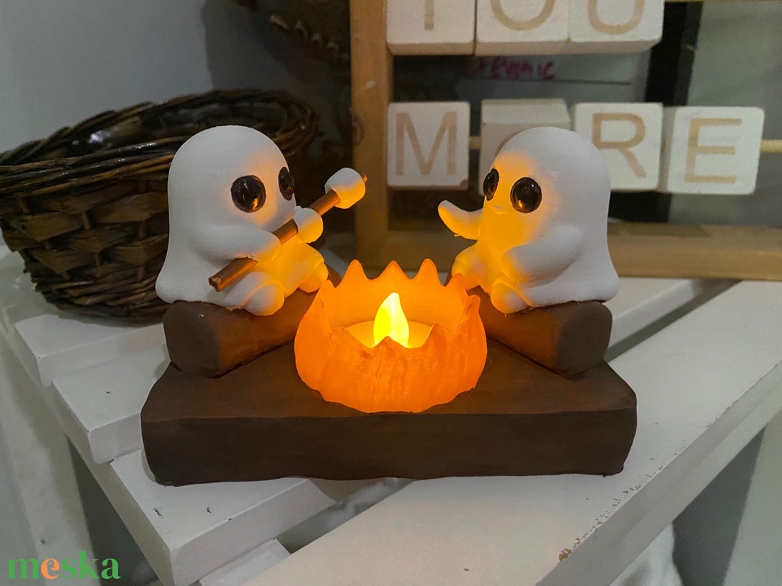 Cuki Világító Tábortűz Asztaldísz Szellemekkel. - otthon & életmód - dekoráció - halloween - halloweeni dekoráció - Meska.hu Cuki Világító Tábortűz Asztaldísz Szellemekkel. - otthon & életmód - dekoráció - halloween - halloweeni dekoráció - Meska.hu