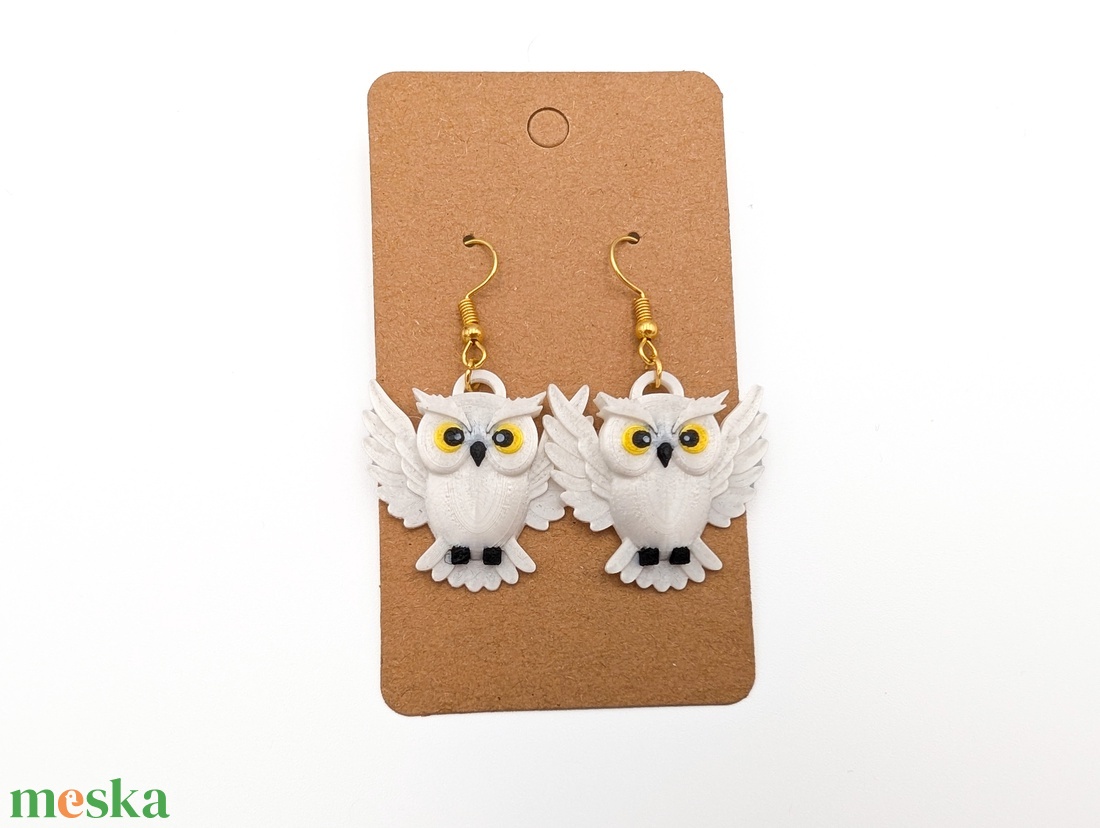 Harry Potteres Hedvig Fülbevaló - ékszer - fülbevaló - fülékszer - Meska.hu Harry Potteres Hedvig Fülbevaló - ékszer - fülbevaló - fülékszer - Meska.hu