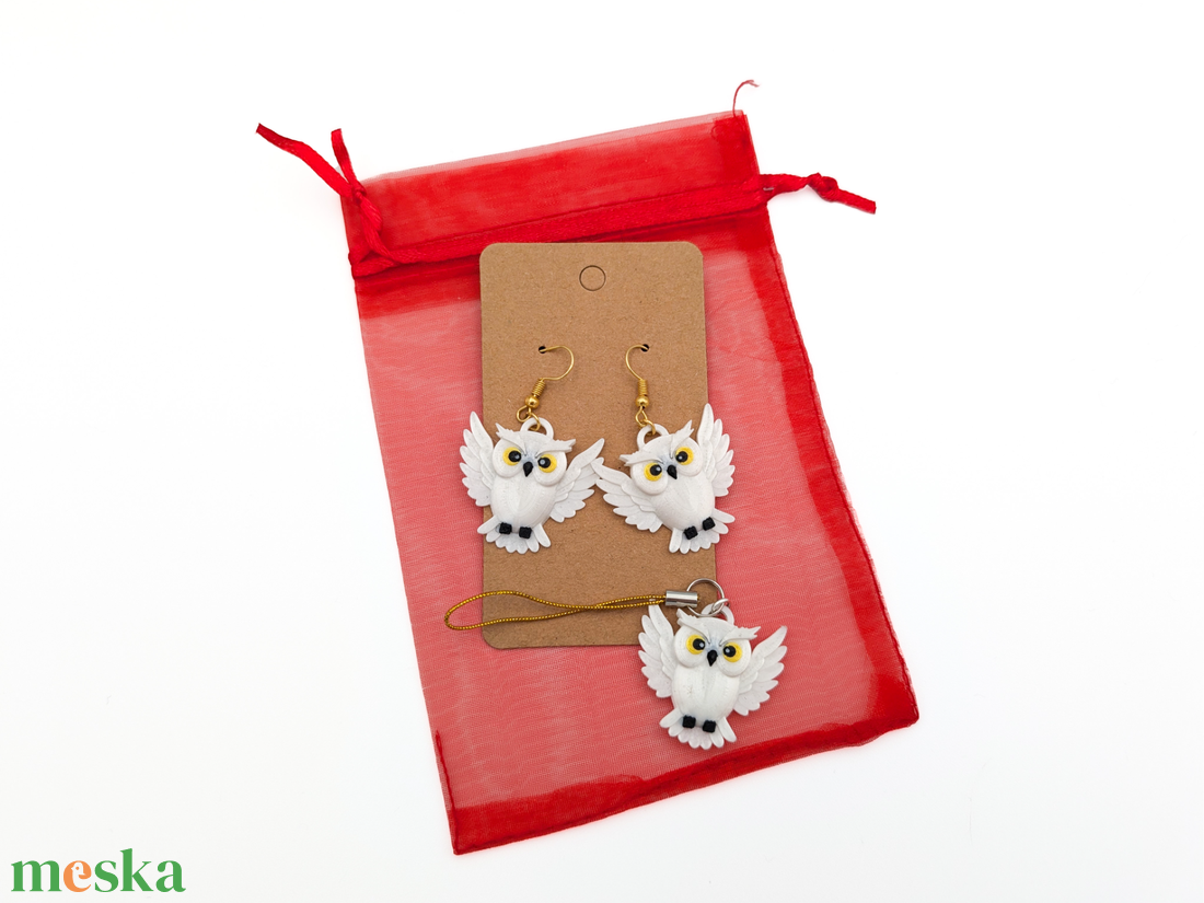 Harry Potteres Hedvig Fülbevaló - ékszer - fülbevaló - fülékszer - Meska.hu Harry Potteres Hedvig Fülbevaló - ékszer - fülbevaló - fülékszer - Meska.hu