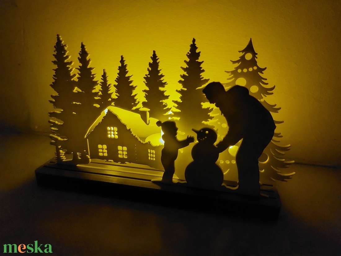 Meghitt Karácsonyi Hangulatfény Dioráma - otthon & életmód - lámpa - hangulatlámpa - Meska.hu