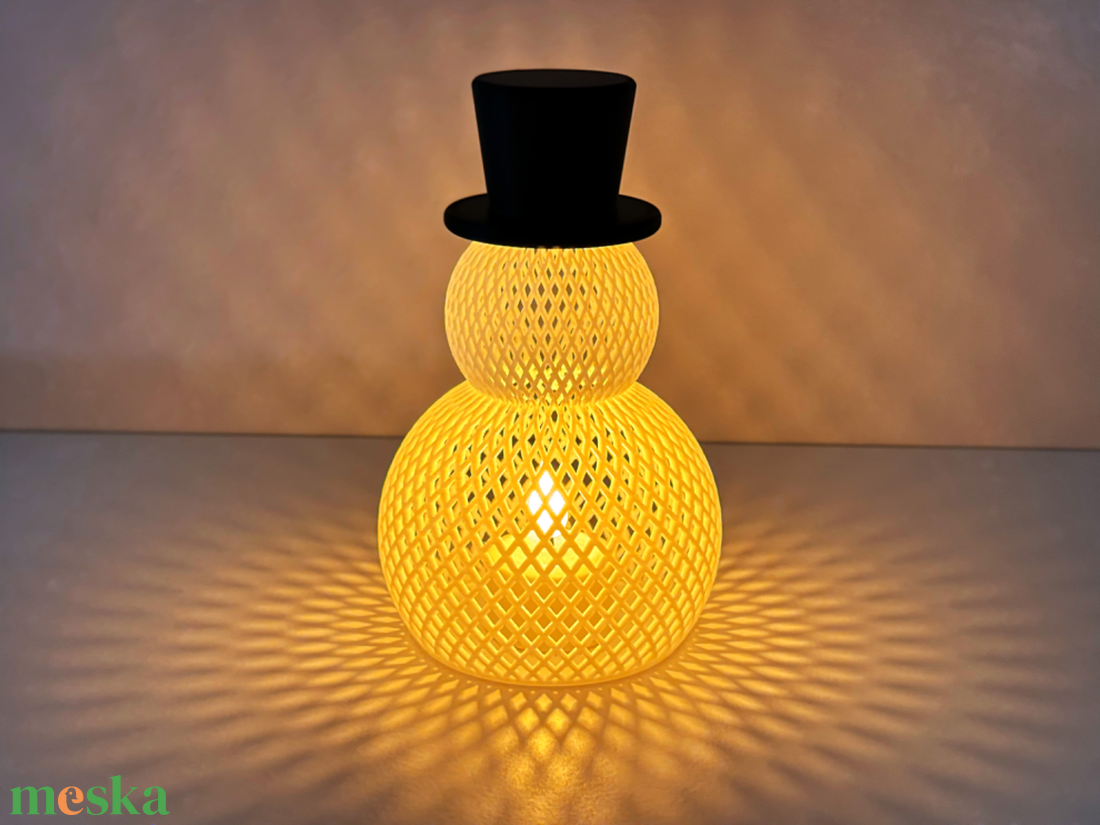 Meghitt Karácsonyi Hóemberes Dekoráció - otthon & életmód - lámpa - hangulatlámpa - Meska.hu