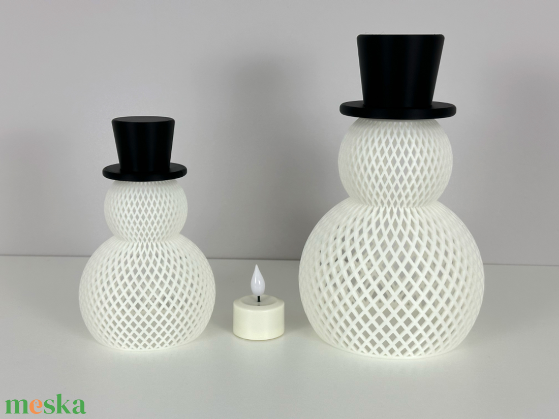 Meghitt Karácsonyi Hóemberes Dekoráció - otthon & életmód - lámpa - hangulatlámpa - Meska.hu