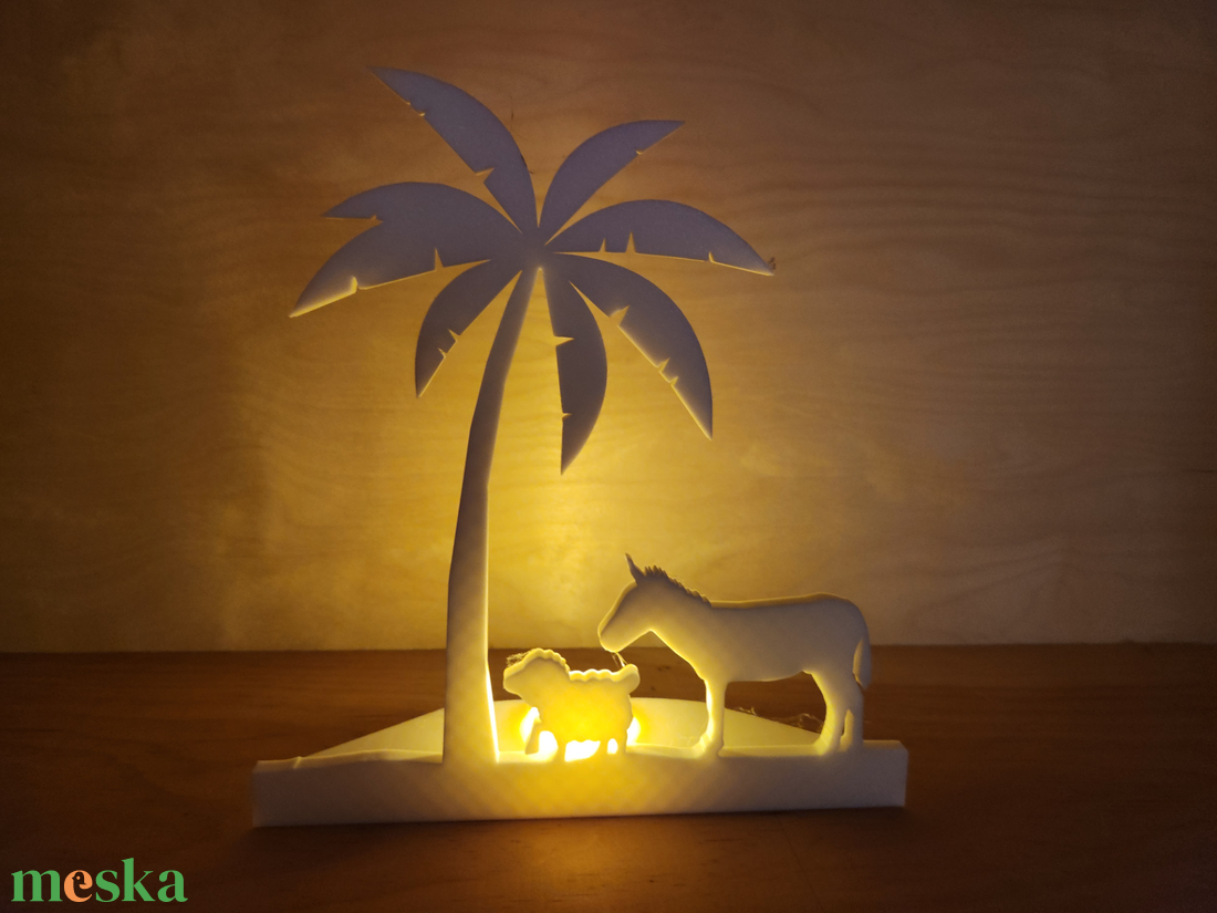 Meghitt Különleges Karácsonyi Betlehem Dekoráció Led világítással - otthon & életmód - lámpa - hangulatlámpa - Meska.hu