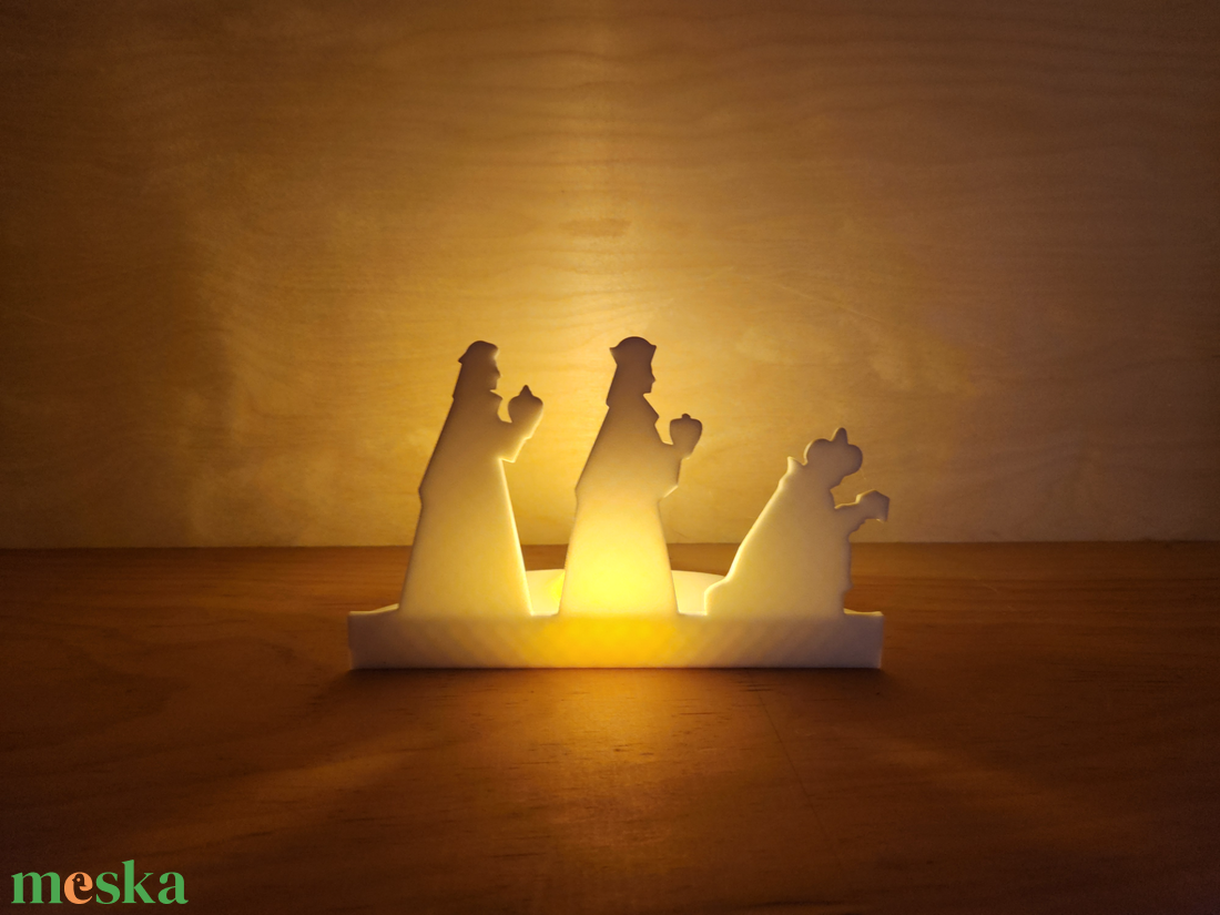 Meghitt Különleges Karácsonyi Betlehem Dekoráció Led világítással - otthon & életmód - lámpa - hangulatlámpa - Meska.hu