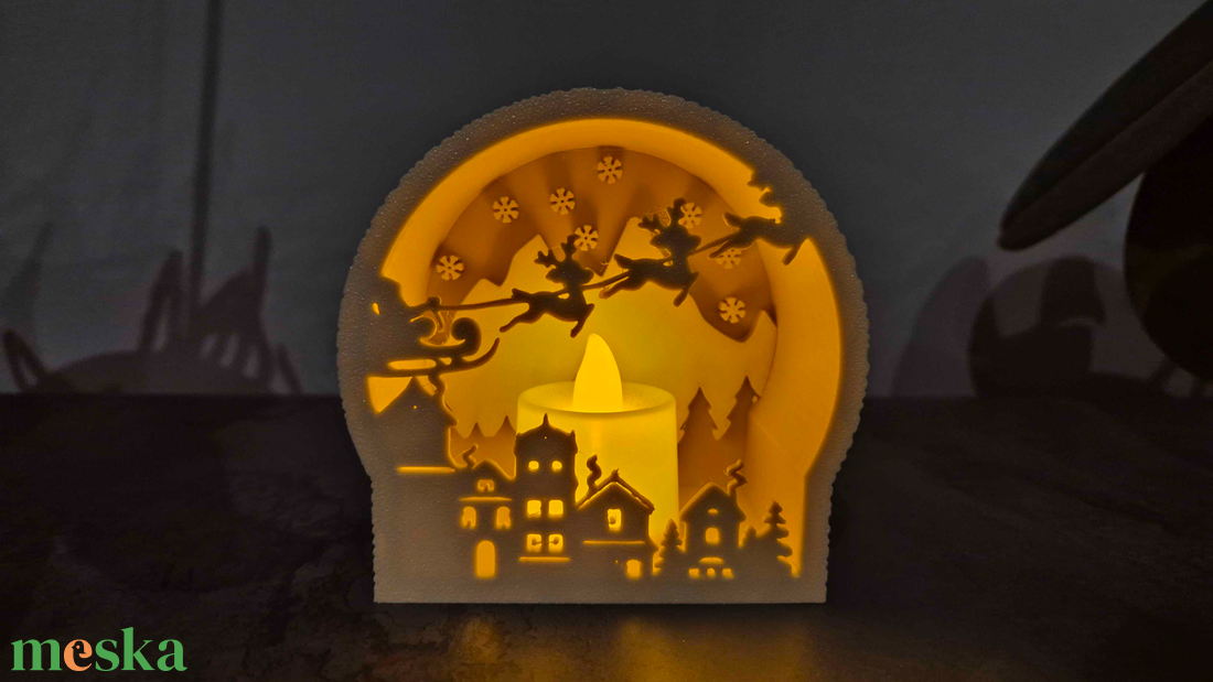 Meghitt Karácsonyi Led világító dekoráció és hangulatlámpa - otthon & életmód - lámpa - hangulatlámpa - Meska.hu