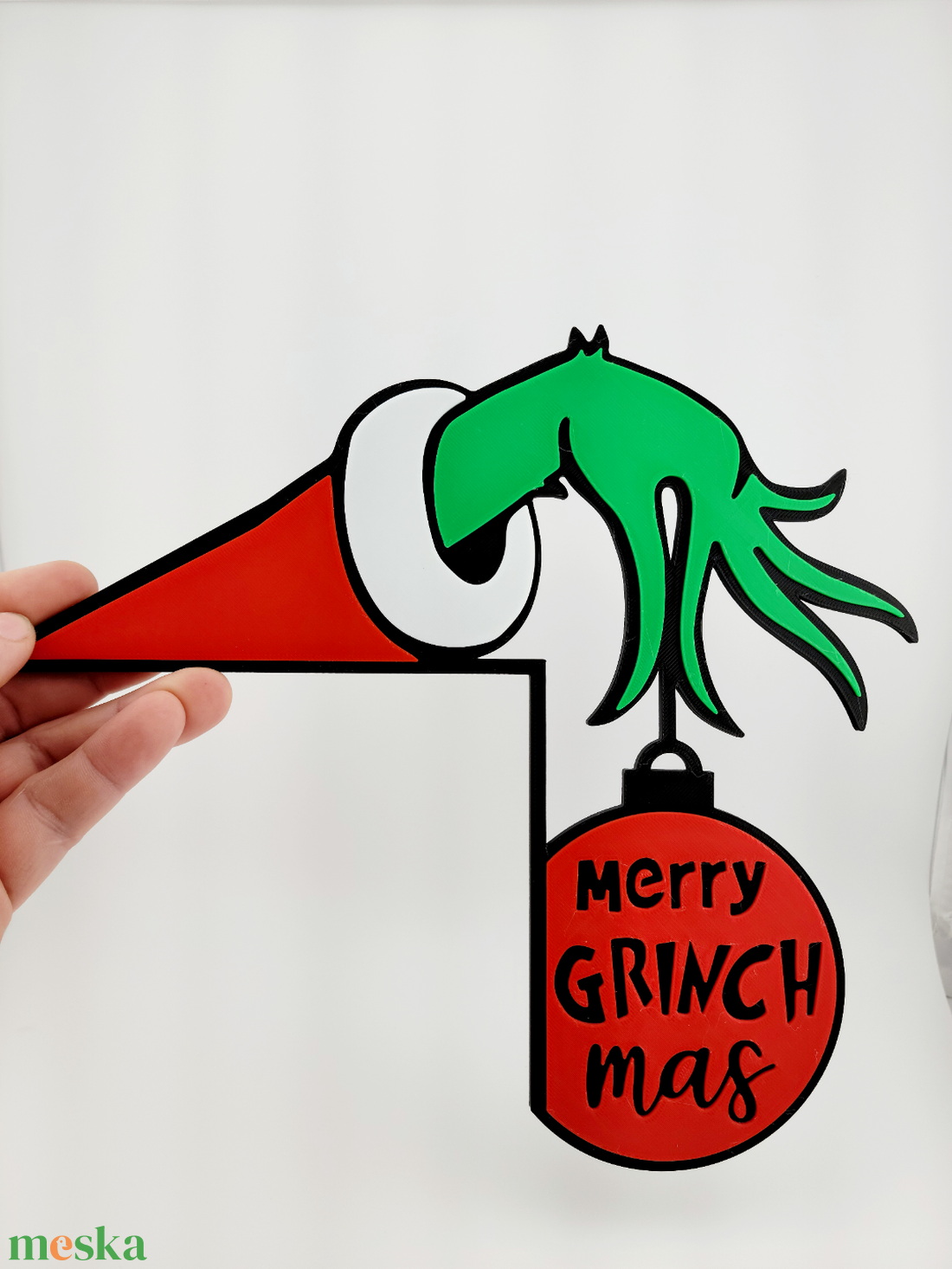 Grincs Karácsonyi Ajtódekoráció - karácsony - karácsonyi lakásdekoráció - karácsonyi lakásdíszek - Meska.hu