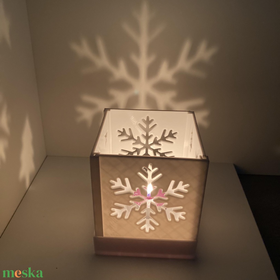 Karácsonyi fénydoboz  - karácsony - karácsonyi lakásdekoráció - karácsonyi fénydekoráció - Meska.hu
