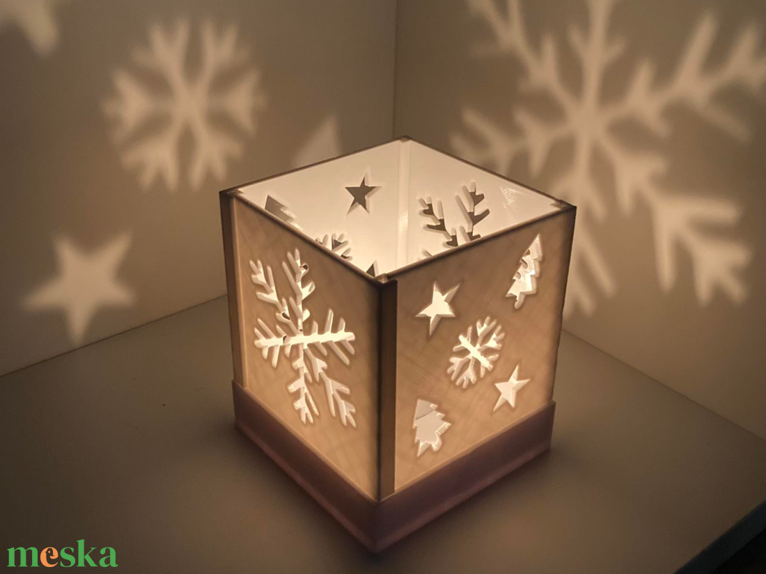 Karácsonyi fénydoboz  - karácsony - karácsonyi lakásdekoráció - karácsonyi fénydekoráció - Meska.hu