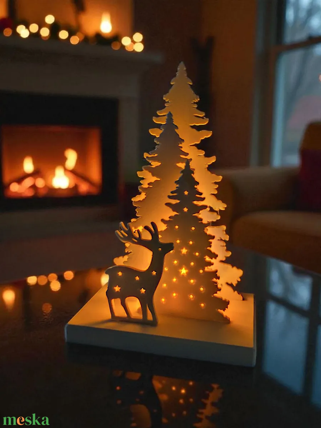 Meghitt Karácsonyi Led világító dekoráció és hangulatlámpa - otthon & életmód - lámpa - hangulatlámpa - Meska.hu