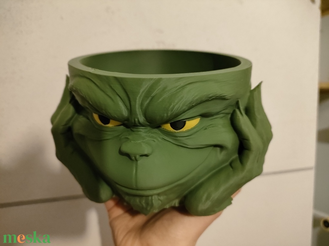 Karácsonyi Grincs Tál - karácsony - karácsonyi lakásdekoráció - karácsonyi lakásdíszek - Meska.hu