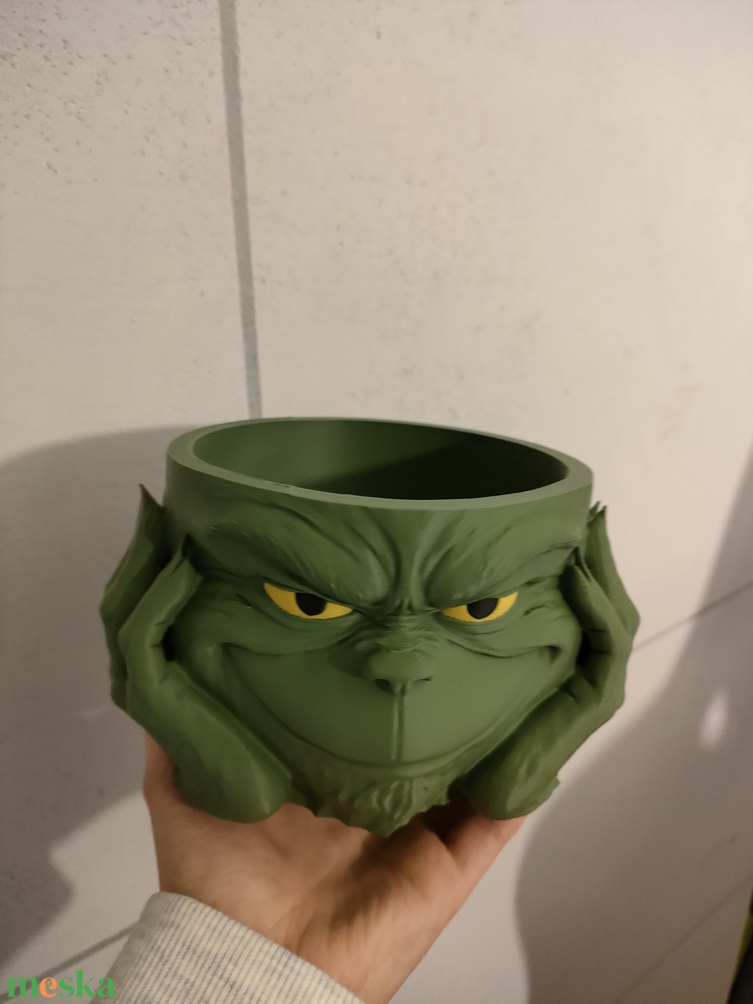 Karácsonyi Grincs Tál - karácsony - karácsonyi lakásdekoráció - karácsonyi lakásdíszek - Meska.hu