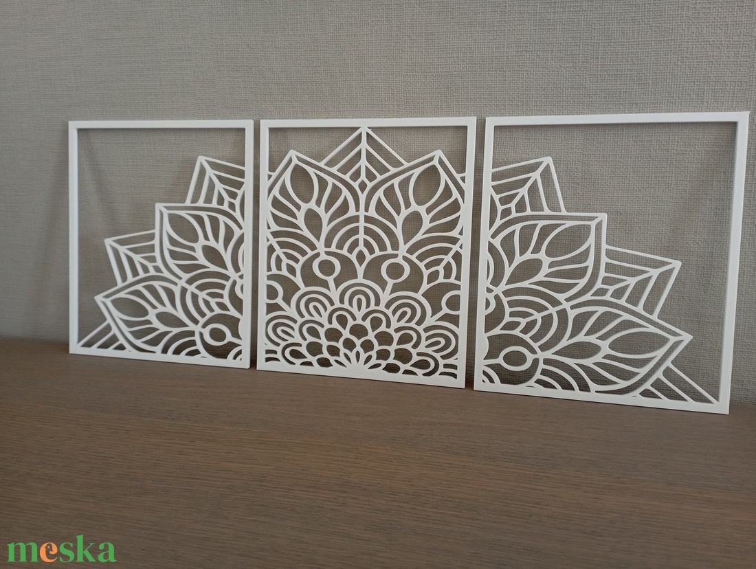 Nagy Mandala 3 részes Fali Dekor - otthon & életmód - dekoráció - spiritualitás - mandala - Meska.hu