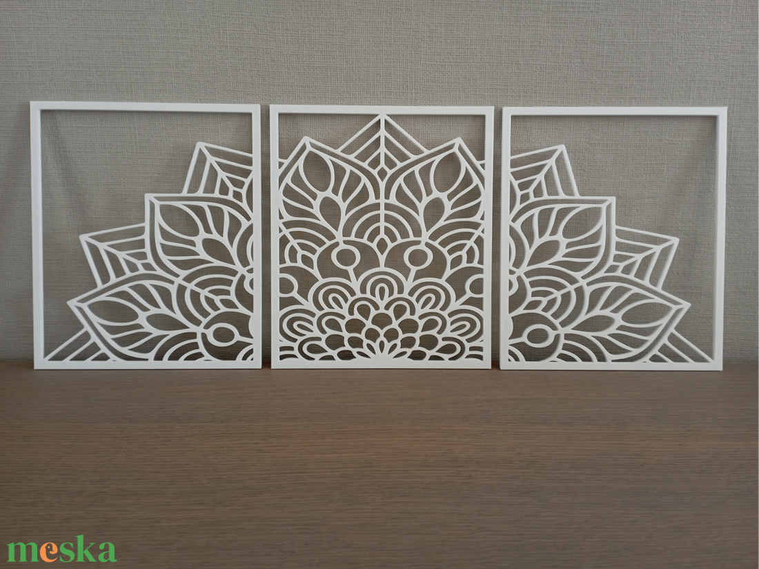 Nagy Mandala 3 részes Fali Dekor - otthon & életmód - dekoráció - spiritualitás - mandala - Meska.hu