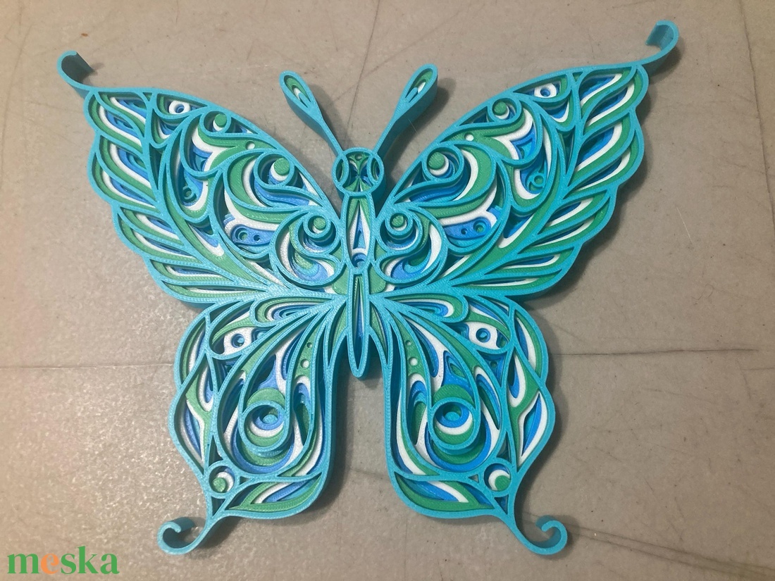 Színes Pillangó Mandala Fali Kép - otthon & életmód - dekoráció - spiritualitás - mandala - Meska.hu