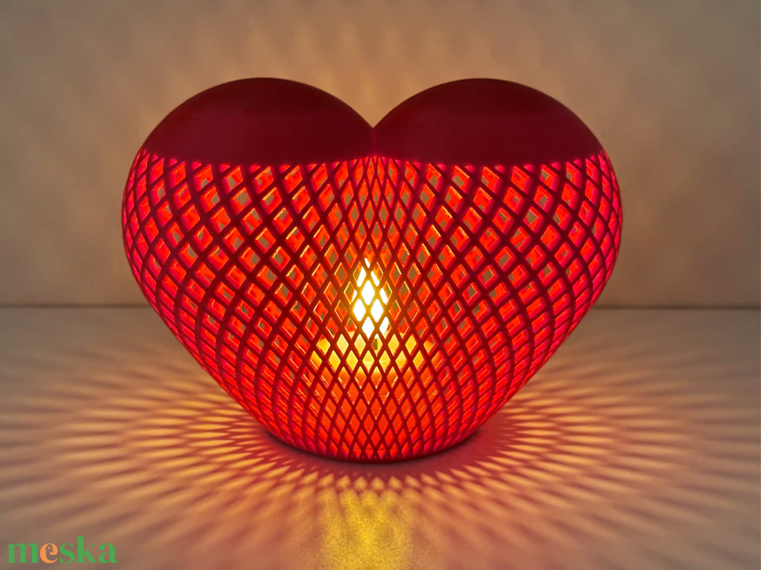 Valentinnapi Világító Szívecskés Dekoráció - otthon & életmód - dekoráció - asztal és polc dekoráció - asztaldísz - Meska.hu