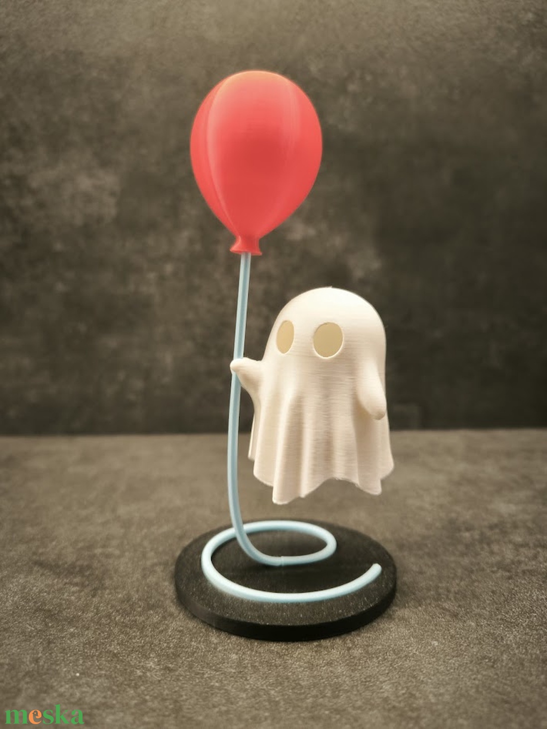 Kicsi Világító Lufis Szellem Polcdísz - otthon & életmód - dekoráció - halloween - halloweeni dekoráció - Meska.hu