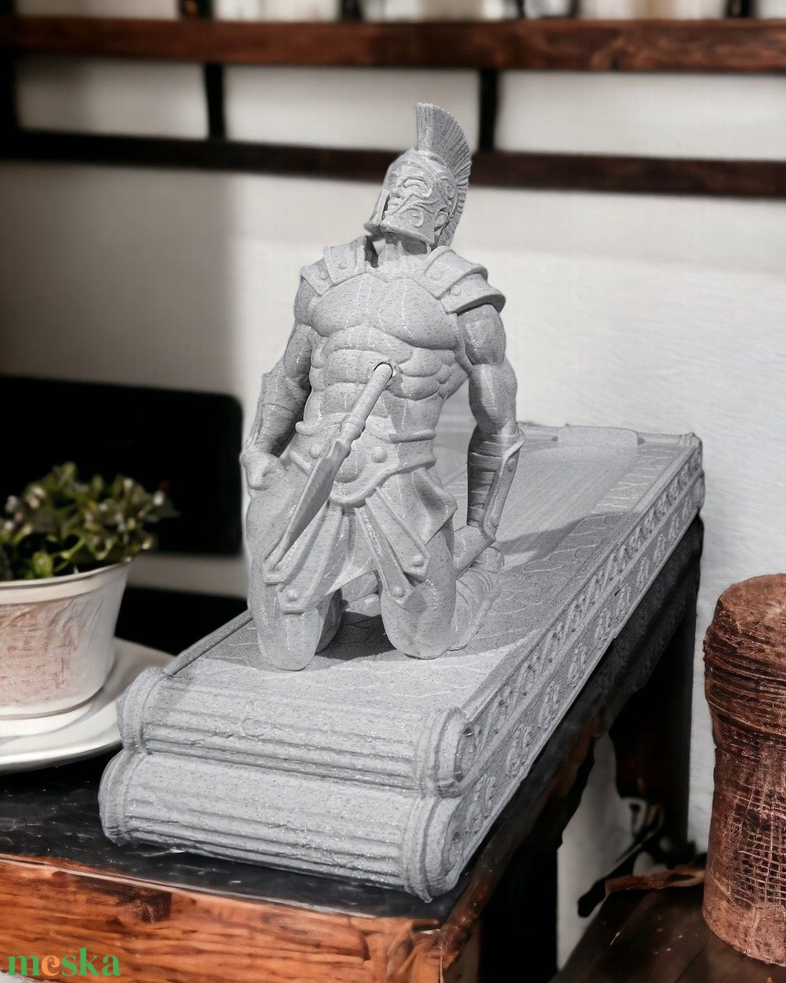 Spártai füstölőtartó belső tárolóval - otthon & életmód - dekoráció - spiritualitás - füstölő és füstölőtartó - Meska.hu