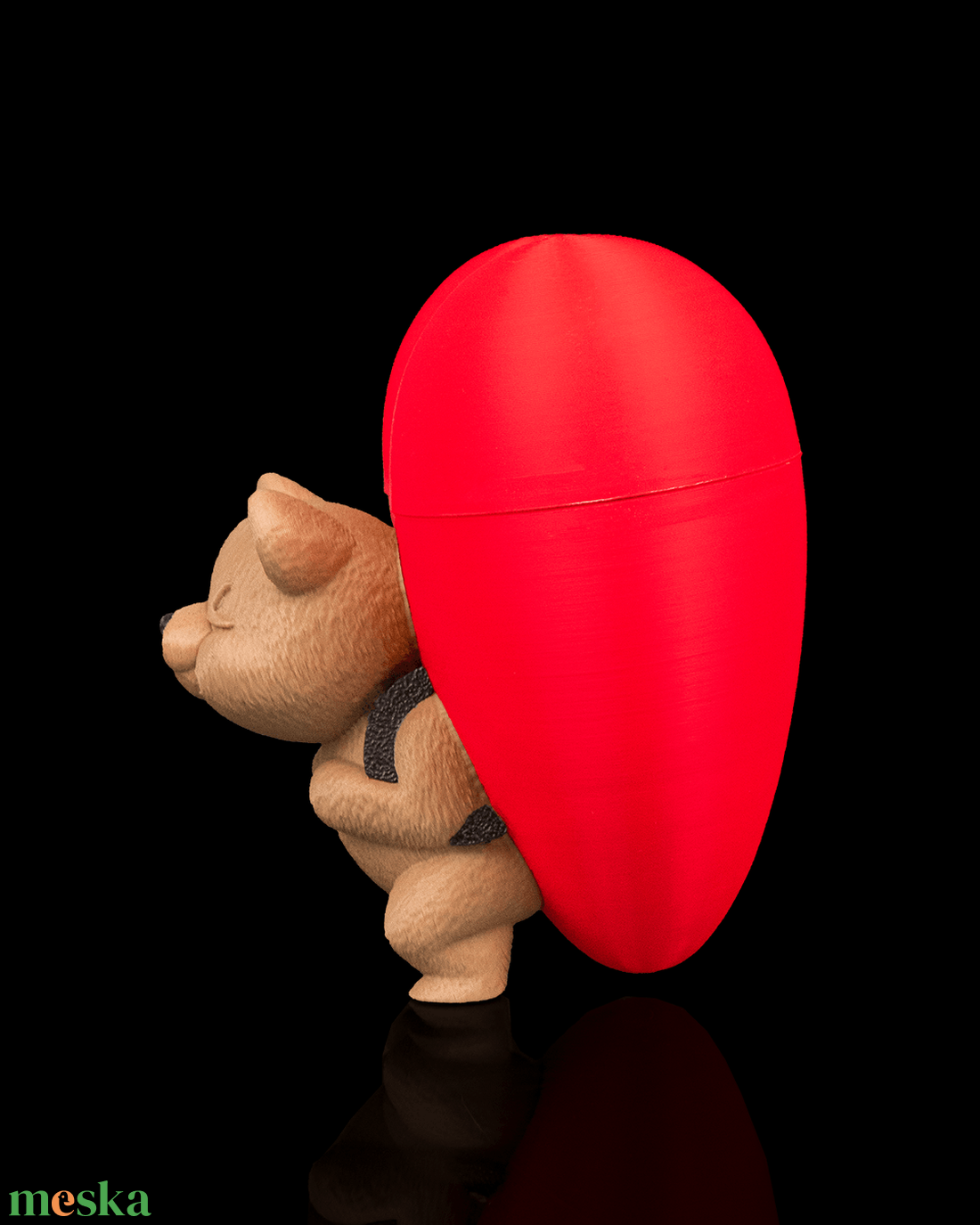 Szív alakú tároló doboz macival � aranyos ajándék Valentin-napra és különleges alkalmakra - ékszer - ékszertartó - ékszerdoboz - Meska.hu