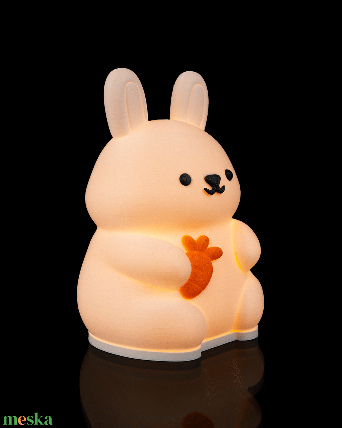 BunnyBright � Nyuszi nyugtató hangulatlámpa répával. - otthon & életmód - lámpa - hangulatlámpa - Meska.hu