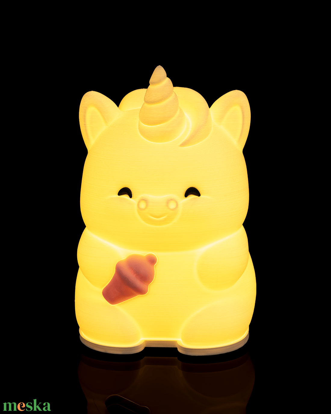 UniGlow � Cuki unikornisos hangulatlámpa, meleg fényű LED - otthon & életmód - lámpa - hangulatlámpa - Meska.hu