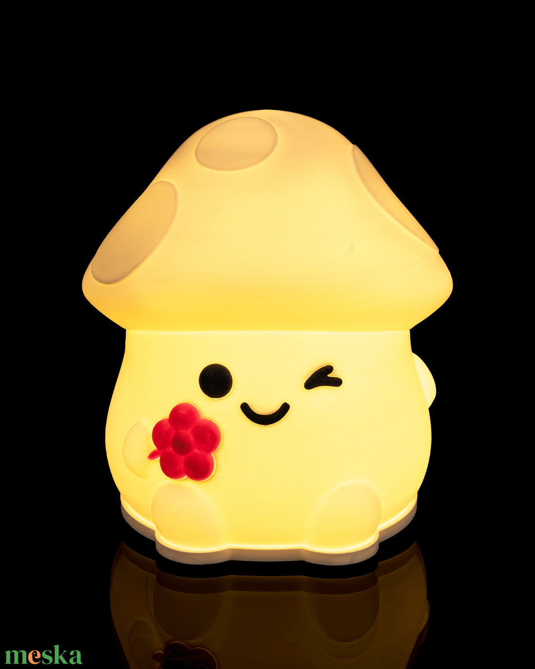 GombaGlow � Cuki Dínós hangulatlámpa gyerekeknek, meleg fényű LED - otthon & életmód - lámpa - hangulatlámpa - Meska.hu