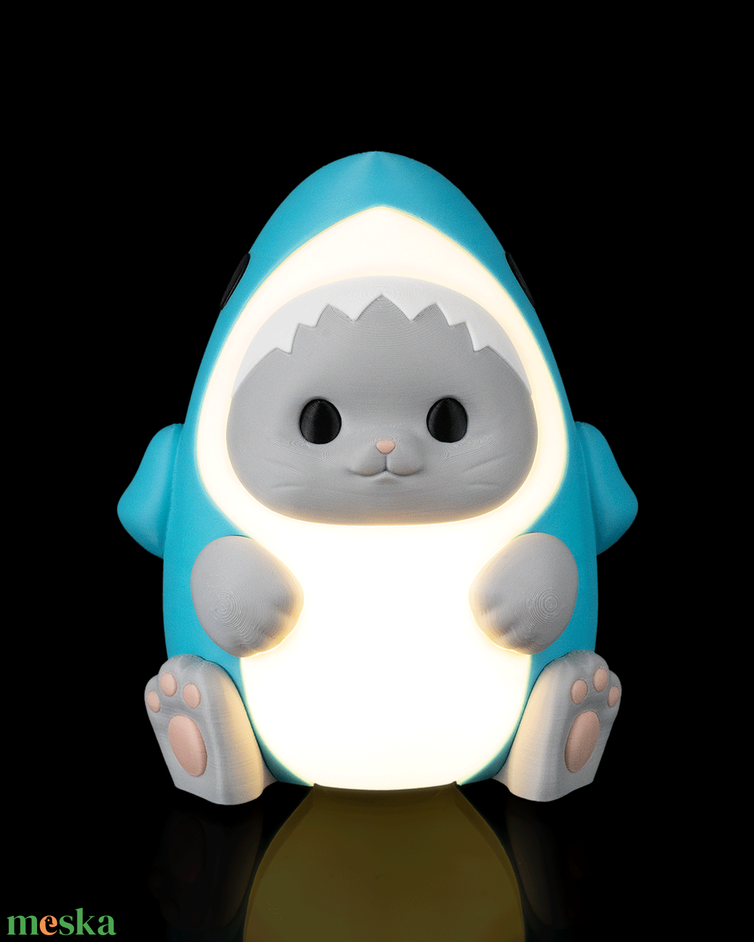 Sharkitty � Cuki cápa-cica hangulatlámpa - otthon & életmód - lámpa - hangulatlámpa - Meska.hu