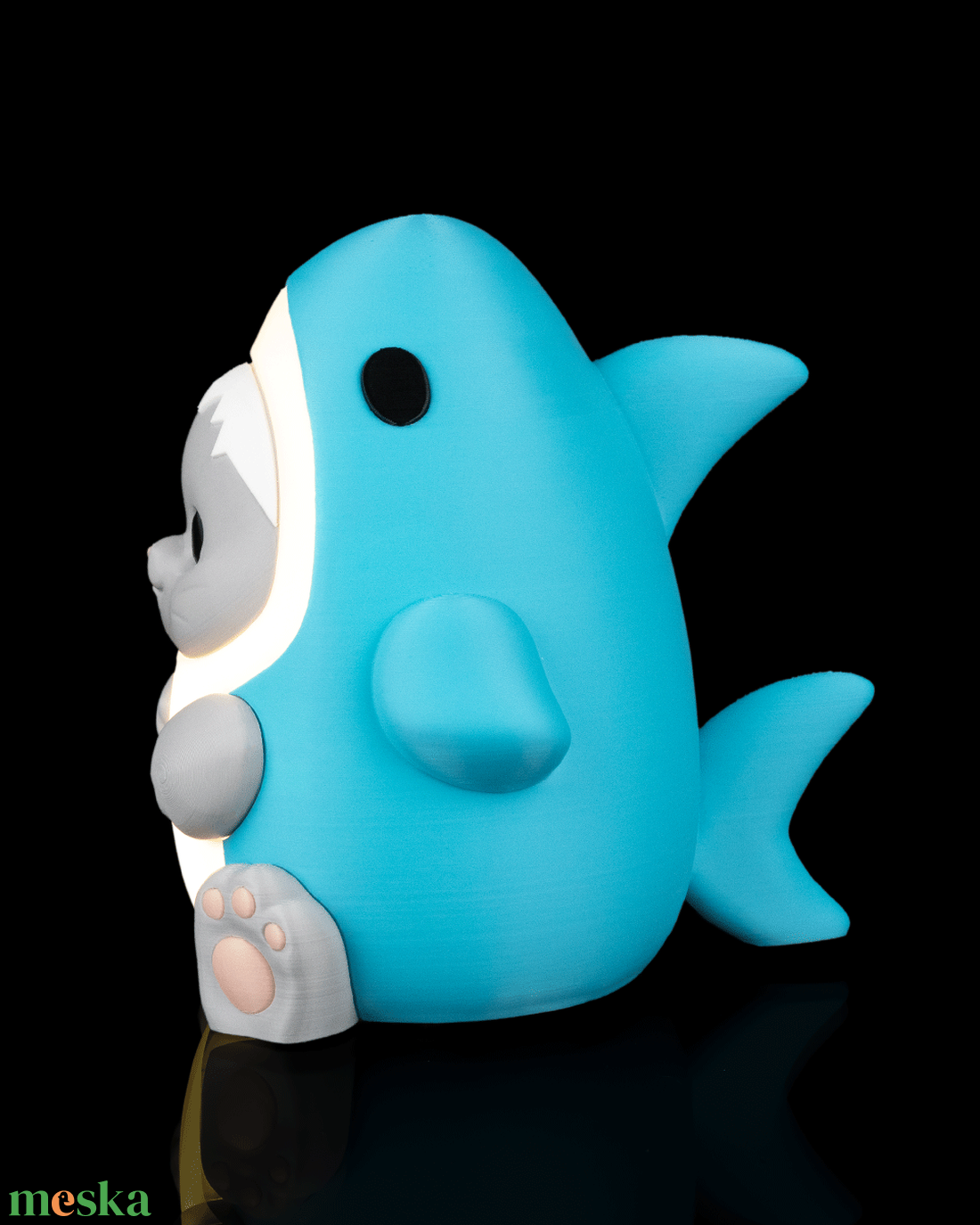 Sharkitty � Cuki cápa-cica hangulatlámpa - otthon & életmód - lámpa - hangulatlámpa - Meska.hu