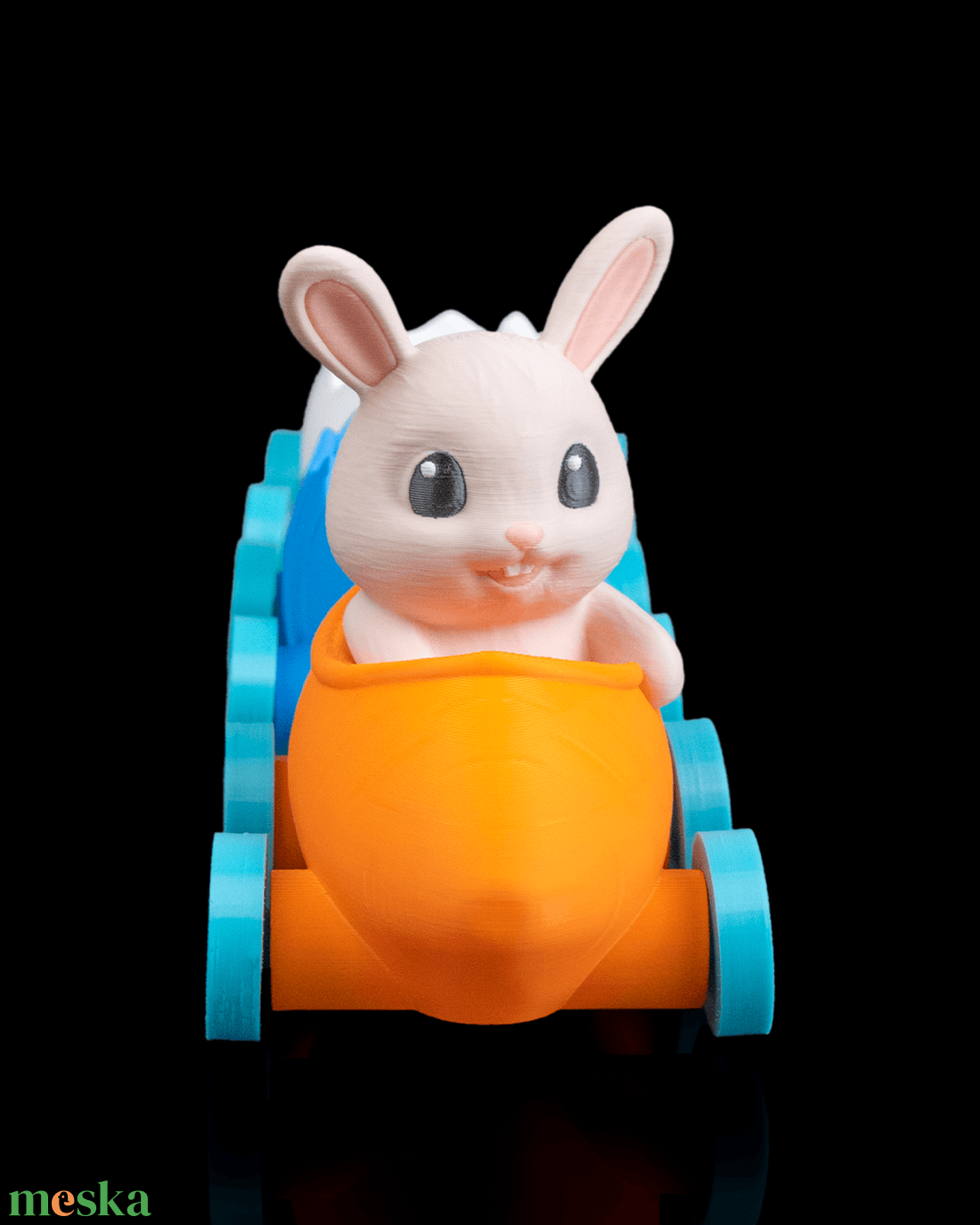 Húsvéti Csokitartó Nyuszivonat  - ünnepi díszek, dekorációk - húsvéti díszek és dekorációk - Meska.hu