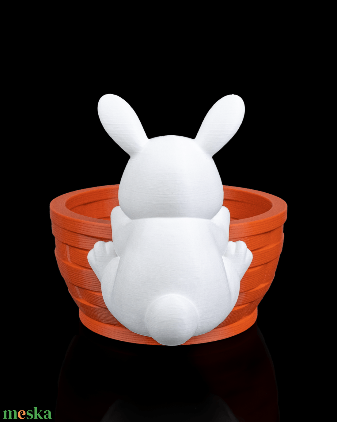 Húsvéti Nyuszis Csokitartó Kosár - ünnepi díszek, dekorációk - húsvéti díszek és dekorációk - húsvéti kosár - Meska.hu