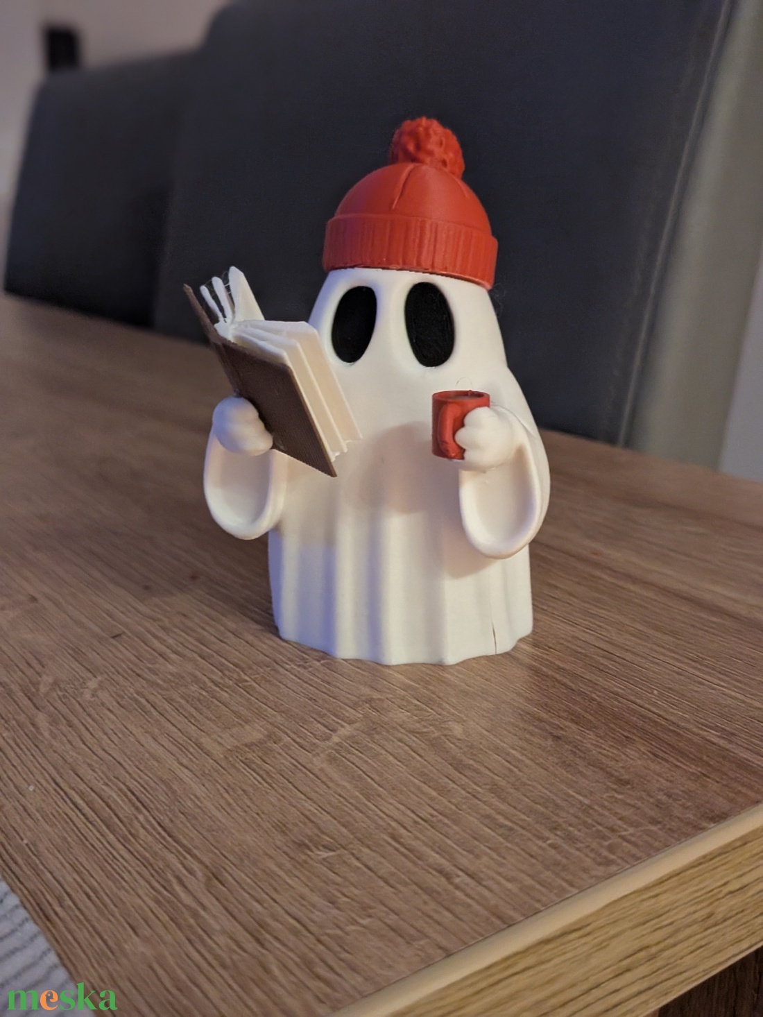 Kicsi Világító Kávézó Szellem Polcdísz - otthon & életmód - lámpa - hangulatlámpa - Meska.hu