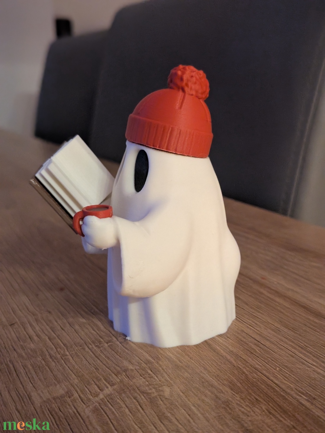 Kicsi Világító Kávézó Szellem Polcdísz - otthon & életmód - lámpa - hangulatlámpa - Meska.hu