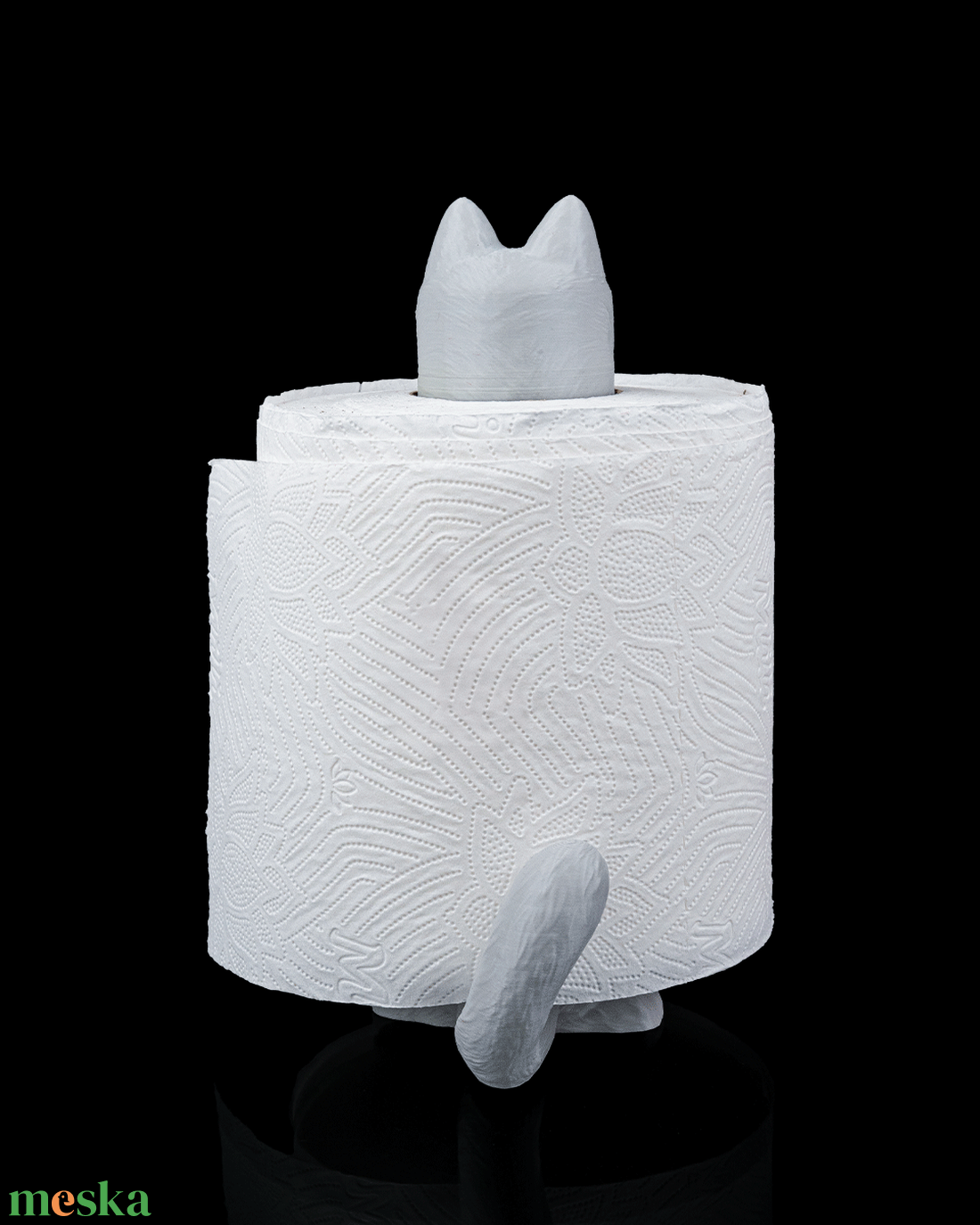 Kukucskáló cicás WC-papír tartó - otthon & életmód - fürdőszoba - fürdőszobai tároló - Meska.hu