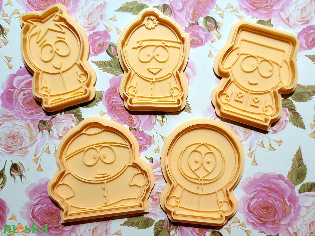 South Park Sütikiszúró forma szett - ünnepi díszek, dekorációk - húsvéti díszek és dekorációk - húsvéti sütikiszúró - Meska.hu