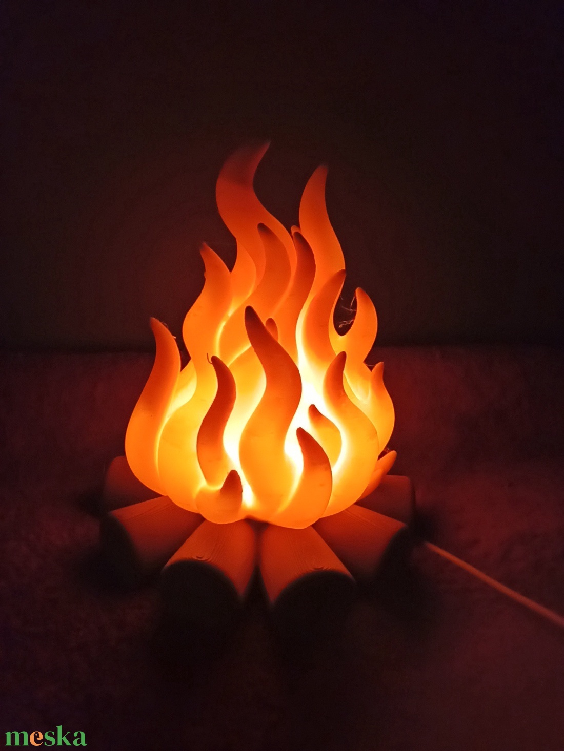 Tábortűz LED hangulatfény - otthon & életmód - lámpa - hangulatlámpa - Meska.hu