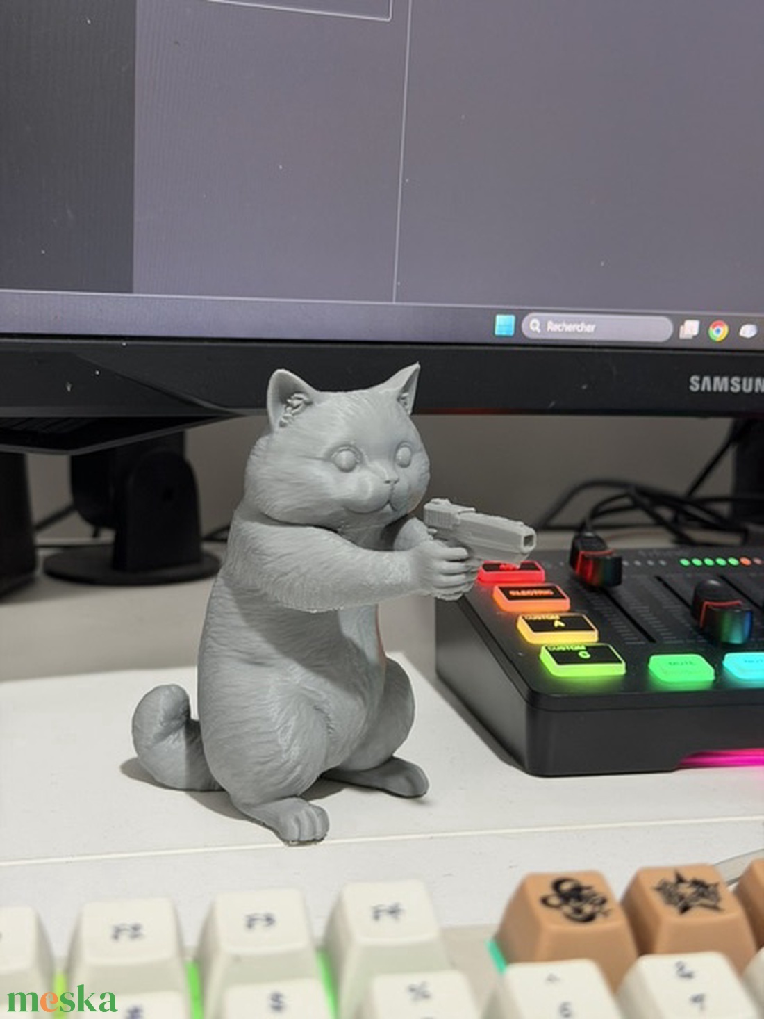 Motiváló Cica Asztali Dekor - otthon & életmód - dekoráció - asztal és polc dekoráció - asztaldísz - Meska.hu