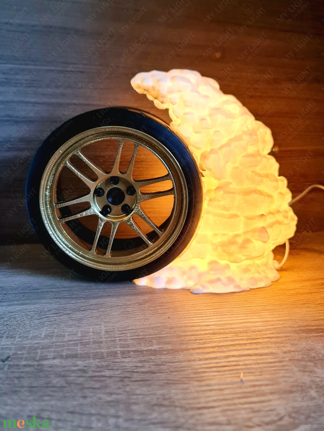 LED Burnout Autós Hangulatlámpa, RGB távirányítós - otthon & életmód - lámpa - hangulatlámpa - Meska.hu