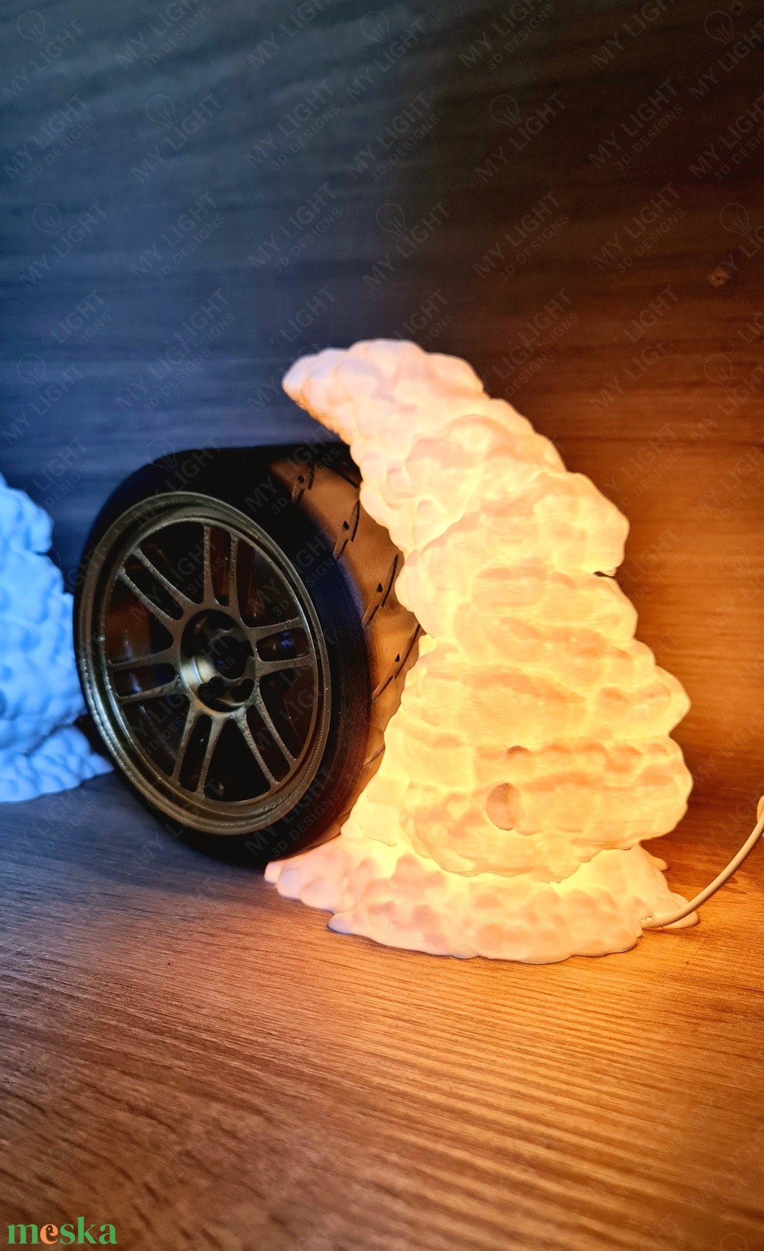 LED Burnout Autós Hangulatlámpa, RGB távirányítós - otthon & életmód - lámpa - hangulatlámpa - Meska.hu