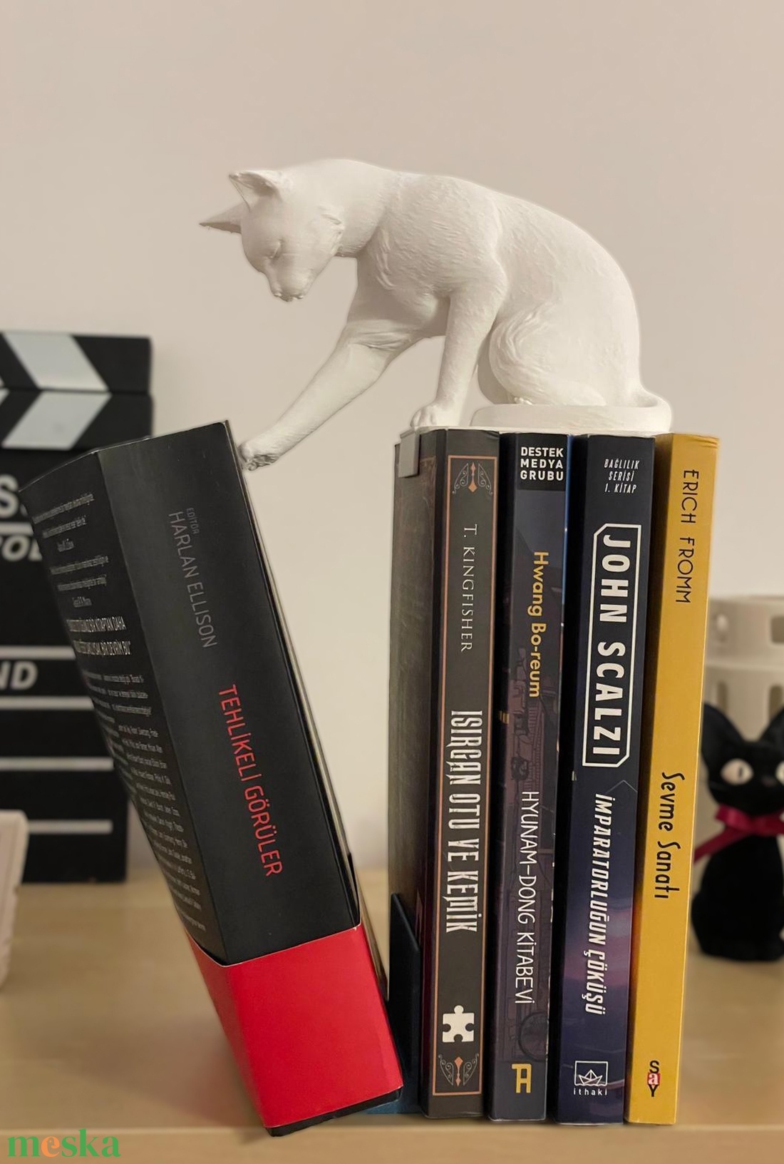 Cicás Könyvtartó Polcdekor - otthon & életmód - dekoráció - asztal és polc dekoráció - könyvtámasz - Meska.hu