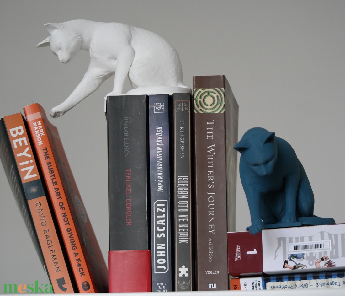 Cicás Könyvtartó Polcdekor - otthon & életmód - dekoráció - asztal és polc dekoráció - könyvtámasz - Meska.hu