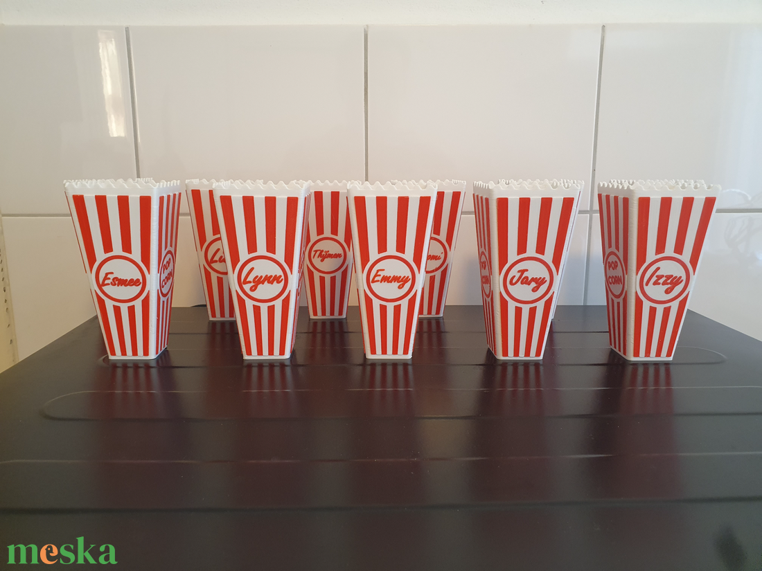 Mozis Popcorntartó saját névvel. - otthon & életmód - dekoráció - asztal és polc dekoráció - dekorációs tál, tartó - Meska.hu