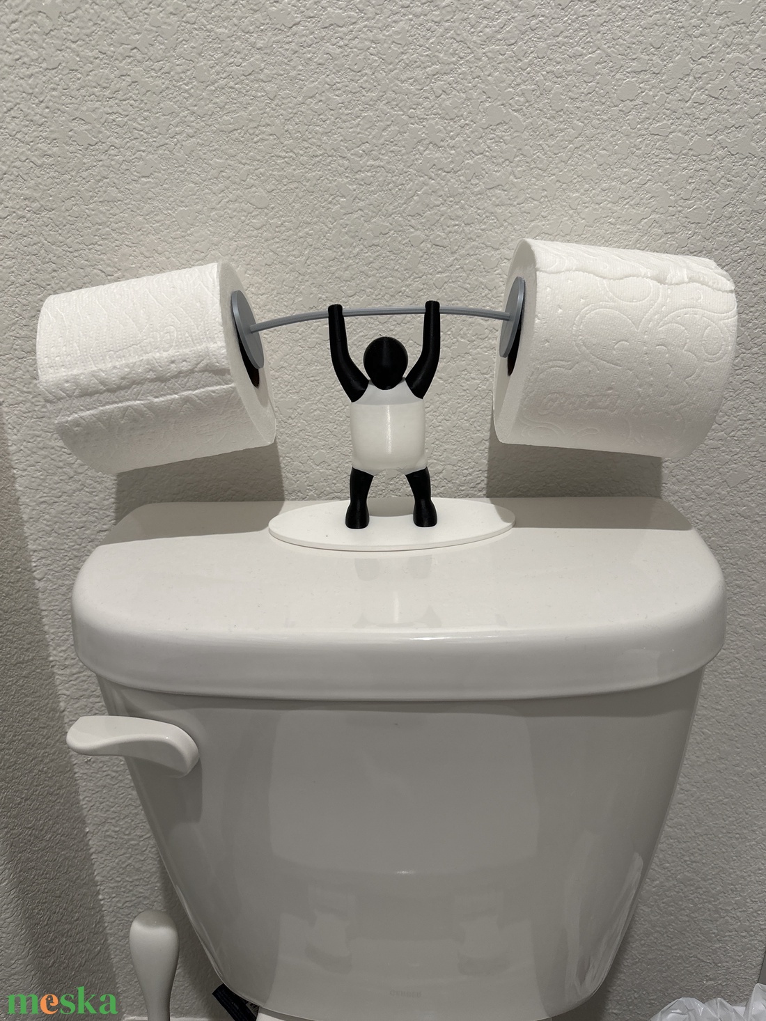 Humoros Erőemelő Wc Papír Tartó - otthon & életmód - fürdőszoba - fürdőszobai tároló - Meska.hu