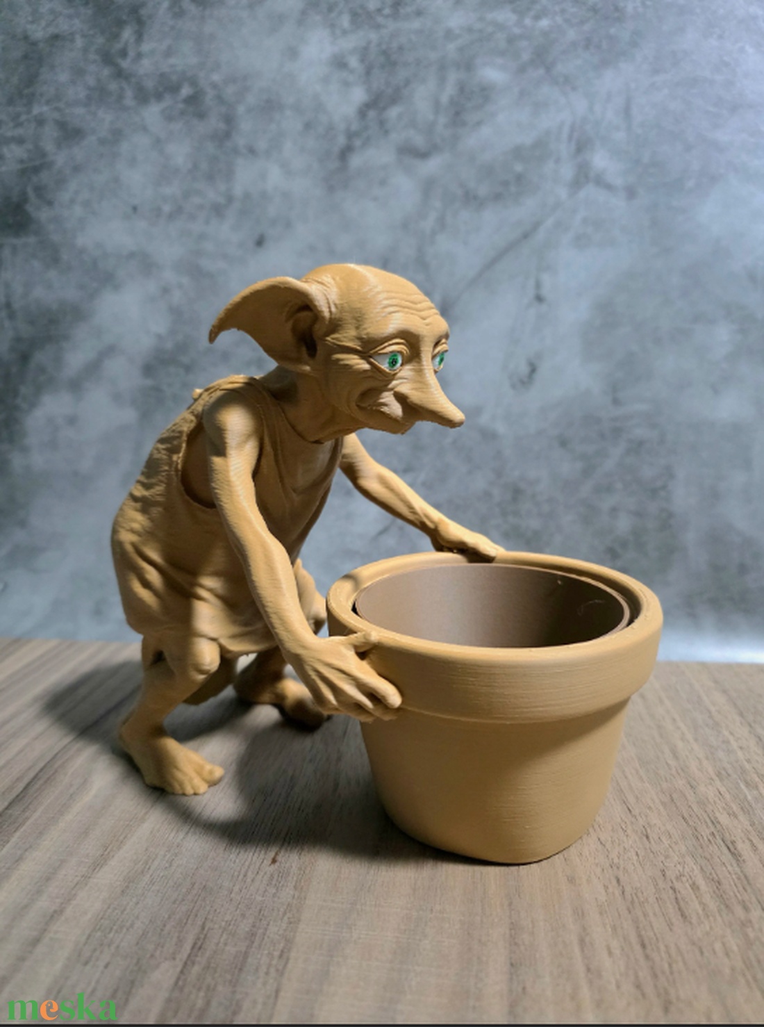 Harry Potter Dobby Ültető cserép és szobor - otthon & életmód - virágdekoráció - virágtartó - kaspó - Meska.hu